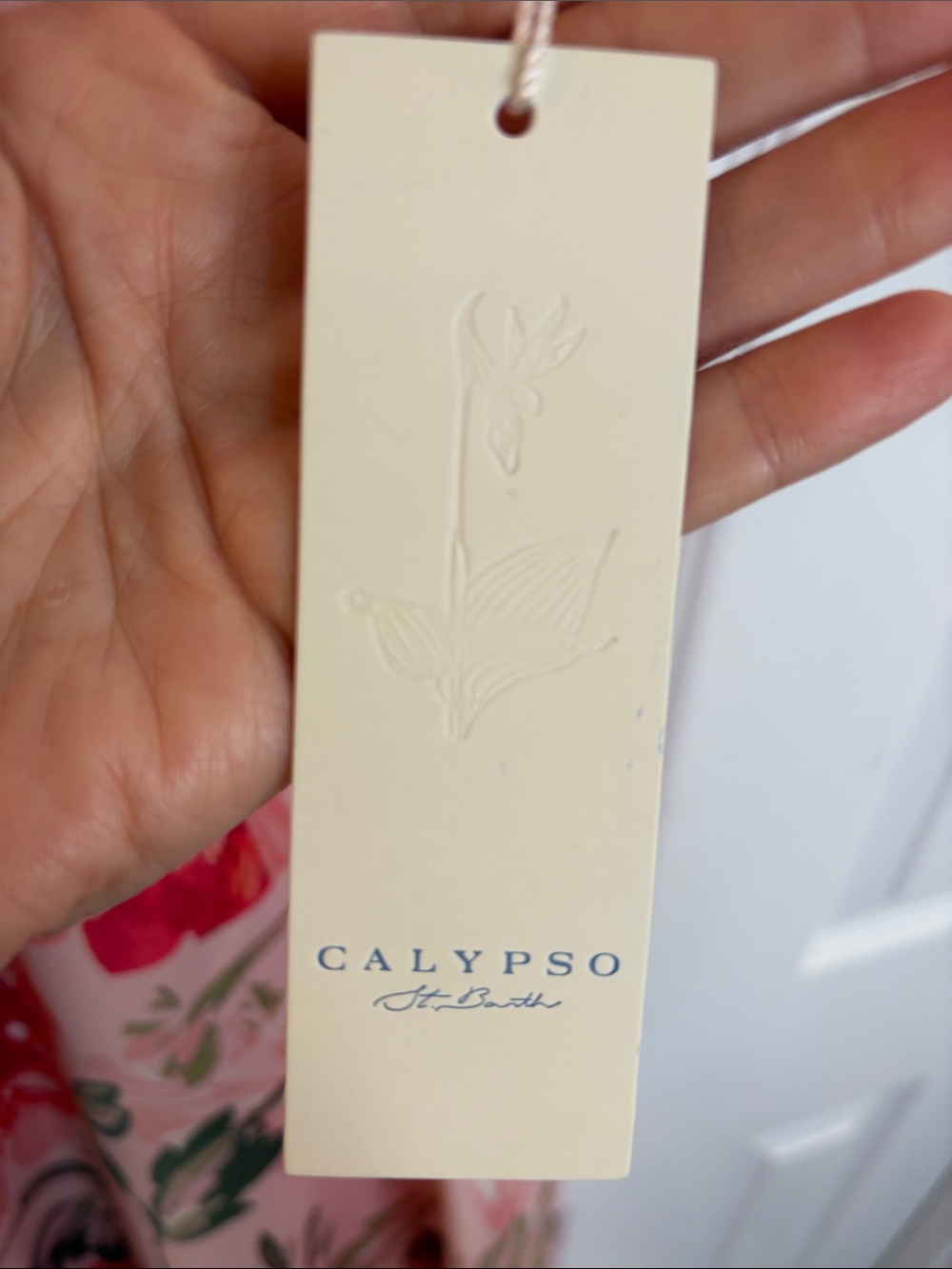 Calypso St Barth Floral Pink Spaghetti-Strap Slip  Maxi Dress Feminine Glam M - Picture 15 of 15